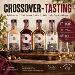 Crossover-Tasting Samstag, 28. November 2026 - 18.30 Uhr @Liafein in Straubenhardt